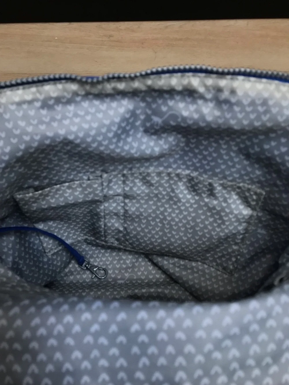 Kipling Martina Handbag Sailor Blue Crinkle Nylon Tote